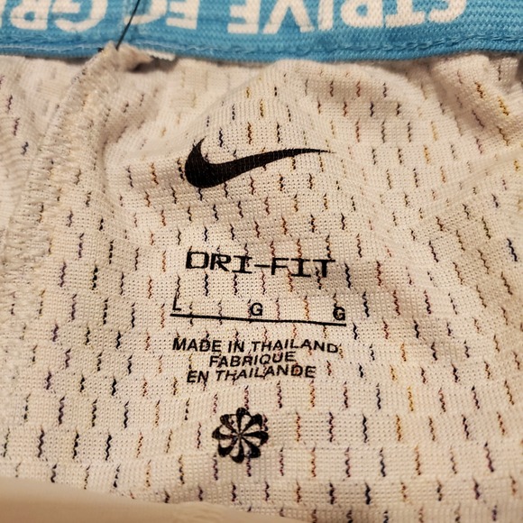 Nike LeBron Basketball Shorts Men Large White Blue Nike‎ Pro DNA 3n1 FZ1058-121 - Picture 6 of 10